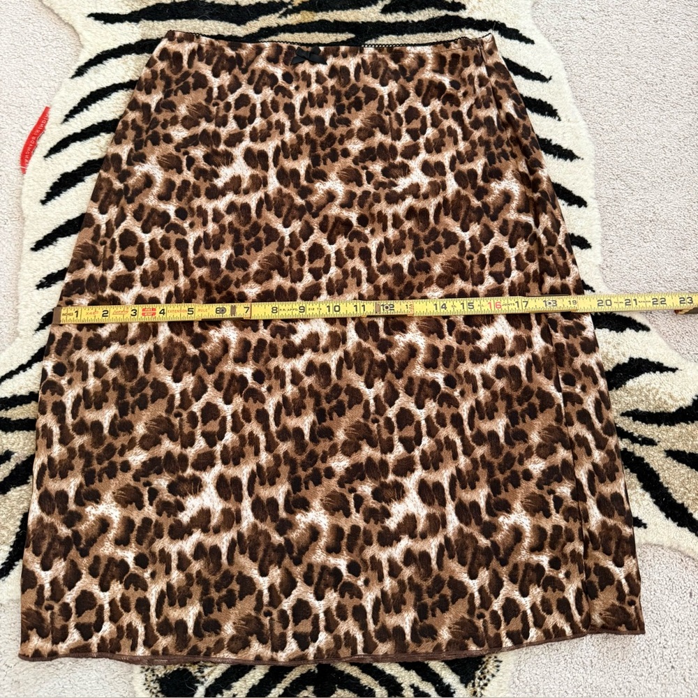 Et Clet Darling Leopard Skirt Size Small, Side Zip - Picture 5 of 9